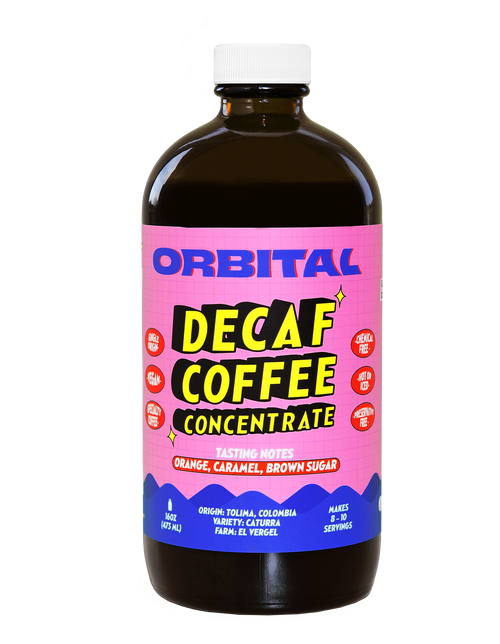 Orbital single origin liquid decaf cold brew concentrate